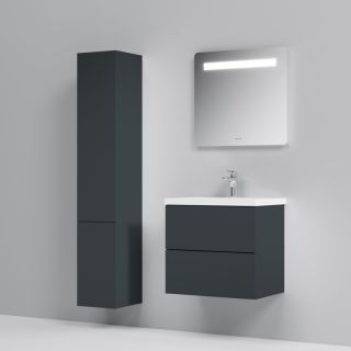 Am.pm Gem M90FHX07522GM  тумба под раковину 75 см графит матовый